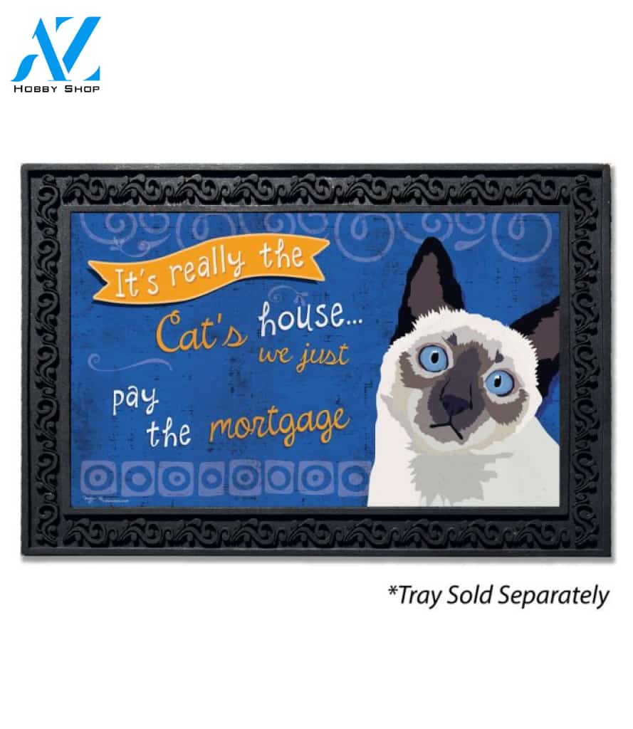 Siamese Cat House Doormat - 18" x 30"