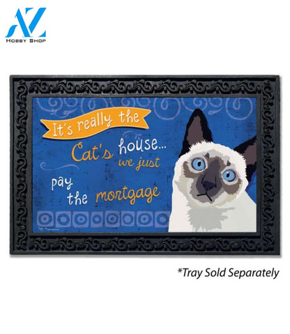 Siamese Cat House Doormat - 18" x 30"