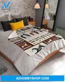 Siberian Husky Love Collection Sherpa Fleece Blanket, Gift For Husky Lovers Gift For Family Friend Birthday Home Decor Bedding Couch Sofa Soft And Comfy Cozy