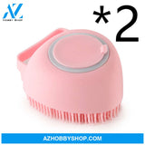 Silicone Dog Bath Massage Gloves Brush Pet Cat Bathroom Cleaning Tool Comb For Can Pour Shampoo