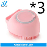 Silicone Dog Bath Massage Gloves Brush Pet Cat Bathroom Cleaning Tool Comb For Can Pour Shampoo