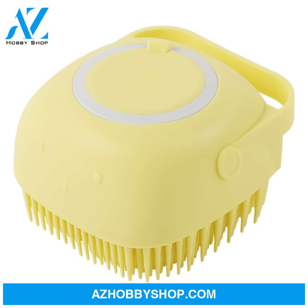 Silicone Dog Bath Massage Gloves Brush Pet Cat Bathroom Cleaning Tool Comb For Can Pour Shampoo