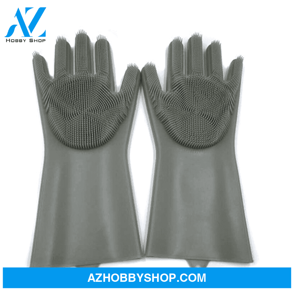 Silicone Heat-Resistant Cleaning Brush Scrubbing Gloves Gary1