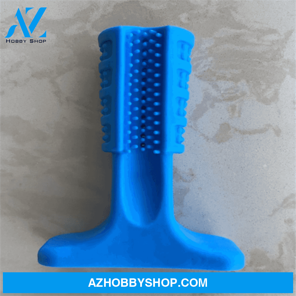 Silicone Pet Toothbrush Dog Tooth Stick Brush L / Blue1