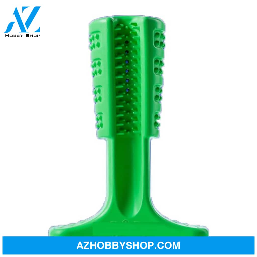 Silicone Pet Toothbrush Dog Tooth Stick Brush L / Green
