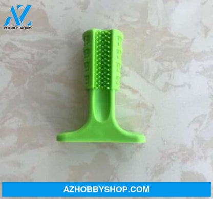 Silicone Pet Toothbrush Dog Tooth Stick Brush L / Green1