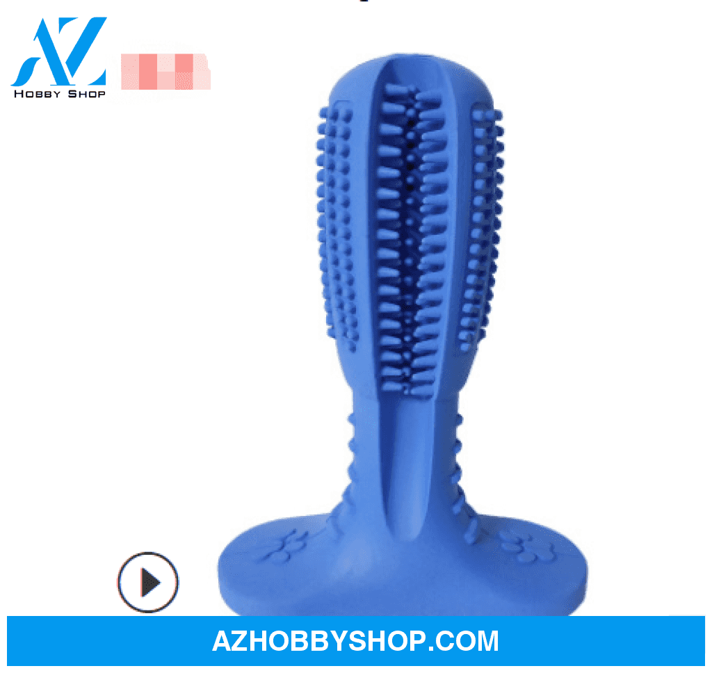 Silicone Pet Toothbrush Dog Tooth Stick Brush M / Blueupgradevision
