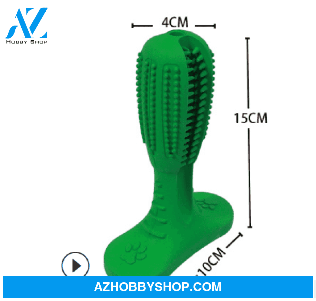 Silicone Pet Toothbrush Dog Tooth Stick Brush M / Greenupgradeversion
