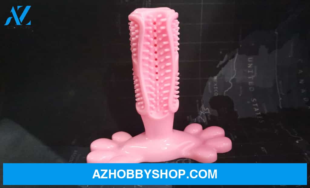 Silicone Pet Toothbrush Dog Tooth Stick Brush M / Purple