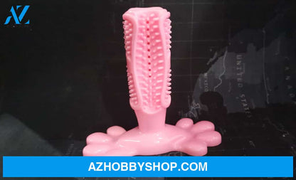 Silicone Pet Toothbrush Dog Tooth Stick Brush M / Purple