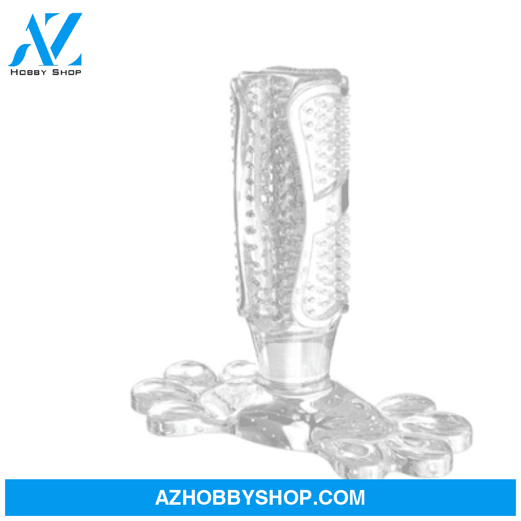 Silicone Pet Toothbrush Dog Tooth Stick Brush M / Transparent