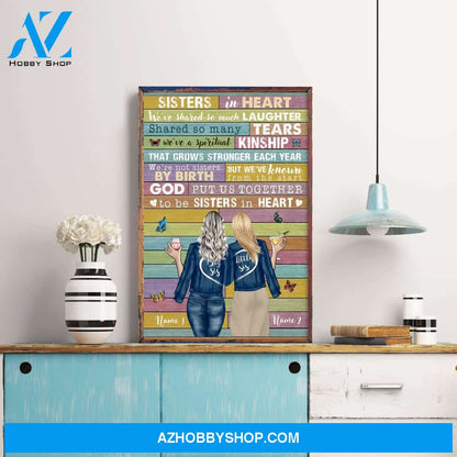 Sisters In Heart Poster & Canvas