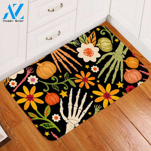 Skelly Hands & Plants Door Mat