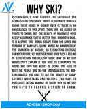 Skiing Why Ski Vertical Canvas Prints, Wall Decor Visual Art