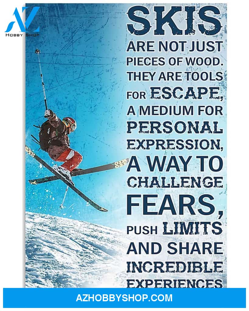 Skiing With Your Friends Vertical Canvas Decor, Wall Decor Visual Art