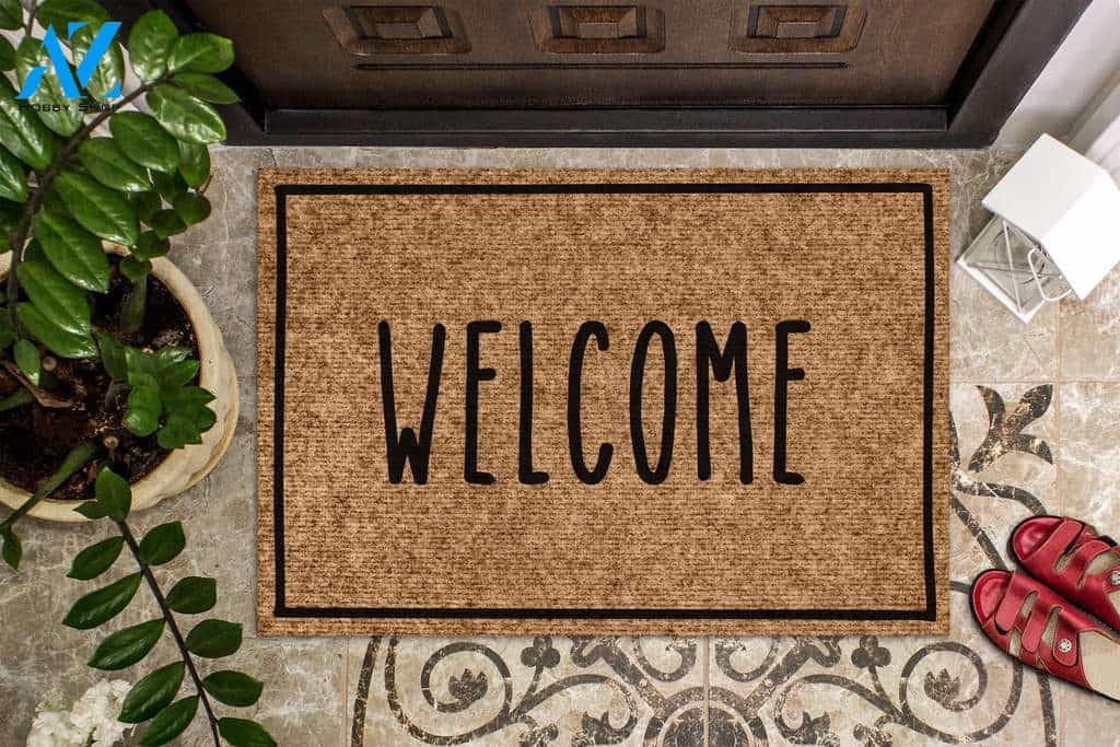 Skinny Text Welcome Doormat | Welcome Mat | House Warming Gift