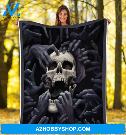 Skull Blanket, Awesome Skull Fleece Blanket