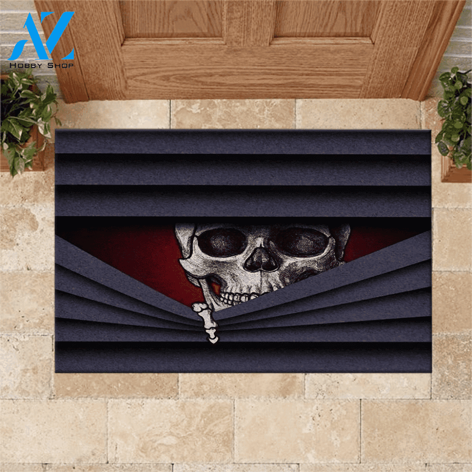 Skull Doormat Skull Say Hello To Devil | Welcome Mat | House Warming Gift