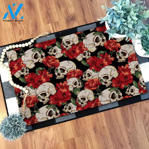 Skull Love Rose Doormat SK-DM-0Z11