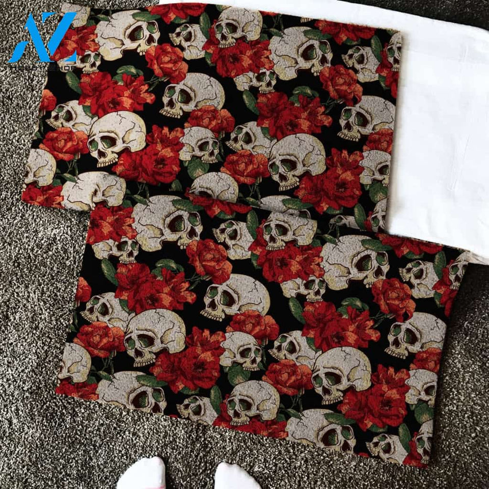 Skull Love Rose Doormat SK-DM-0Z11