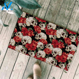 Skull Love Rose Doormat SK-DM-0Z11