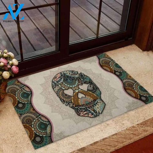 Skull Mandala Doormat