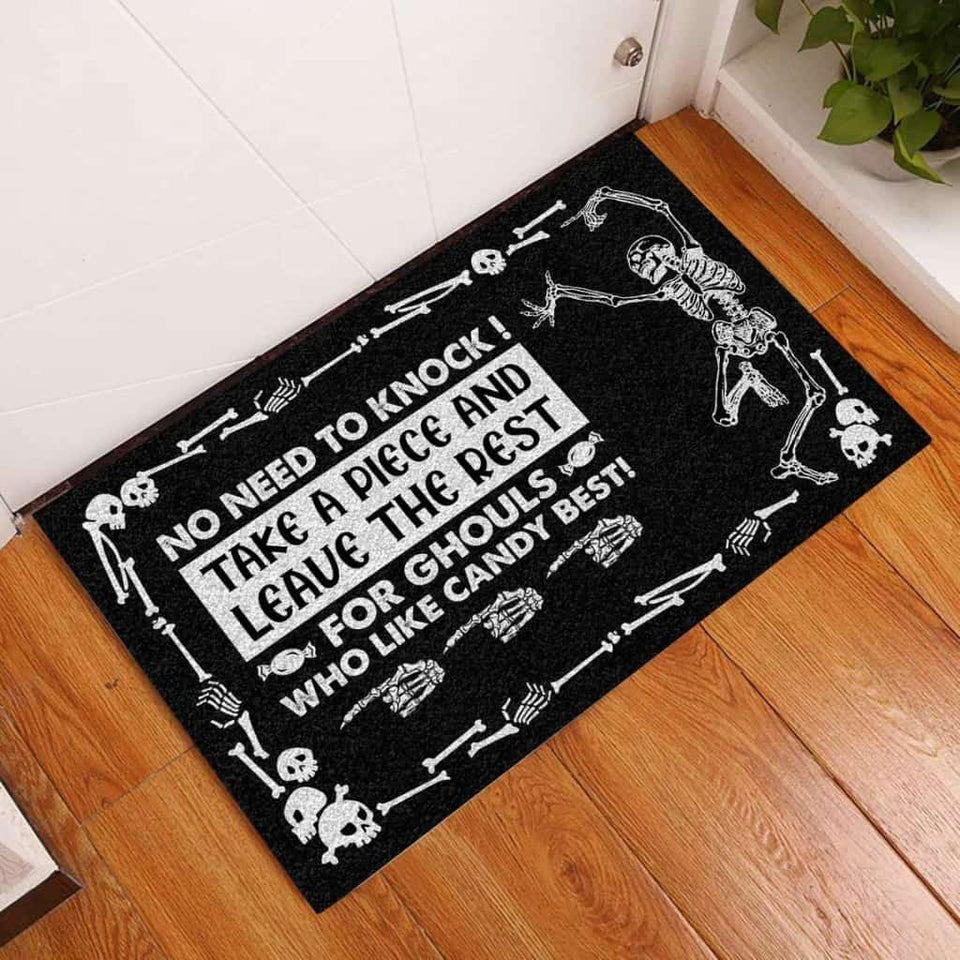 Skull Trick-Or-Treat Halloween Doormat | Best Outdoor Halloween Decoration