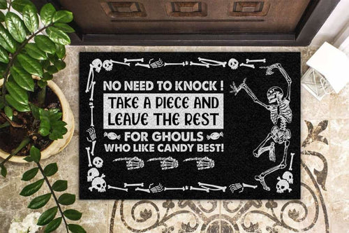Skull Trick-Or-Treat Halloween Doormat | Best Outdoor Halloween Decoration