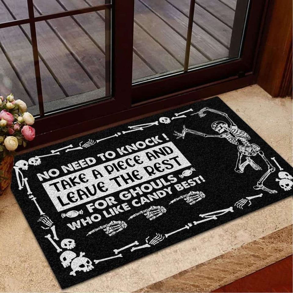 Skull Trick-Or-Treat Halloween Doormat | Best Outdoor Halloween Decoration