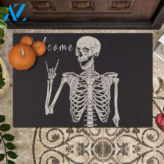 Skull Welcome Halloween Doormat Funny Indoor And Outdoor Doormat Warm House Gift Welcome Mat Home Decor Classroom Decor Gift For Halloween