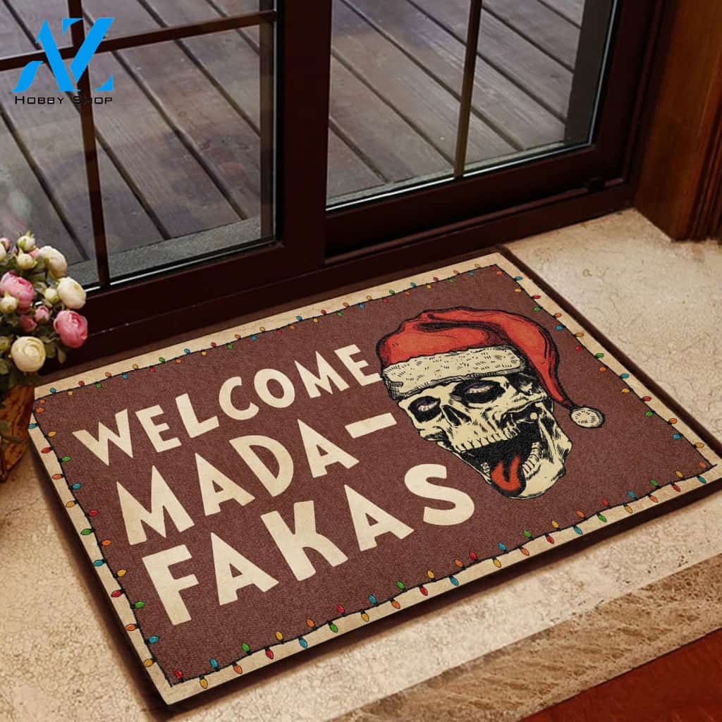 Skull Welcome Mada-Fakas All Over Printing Doormat