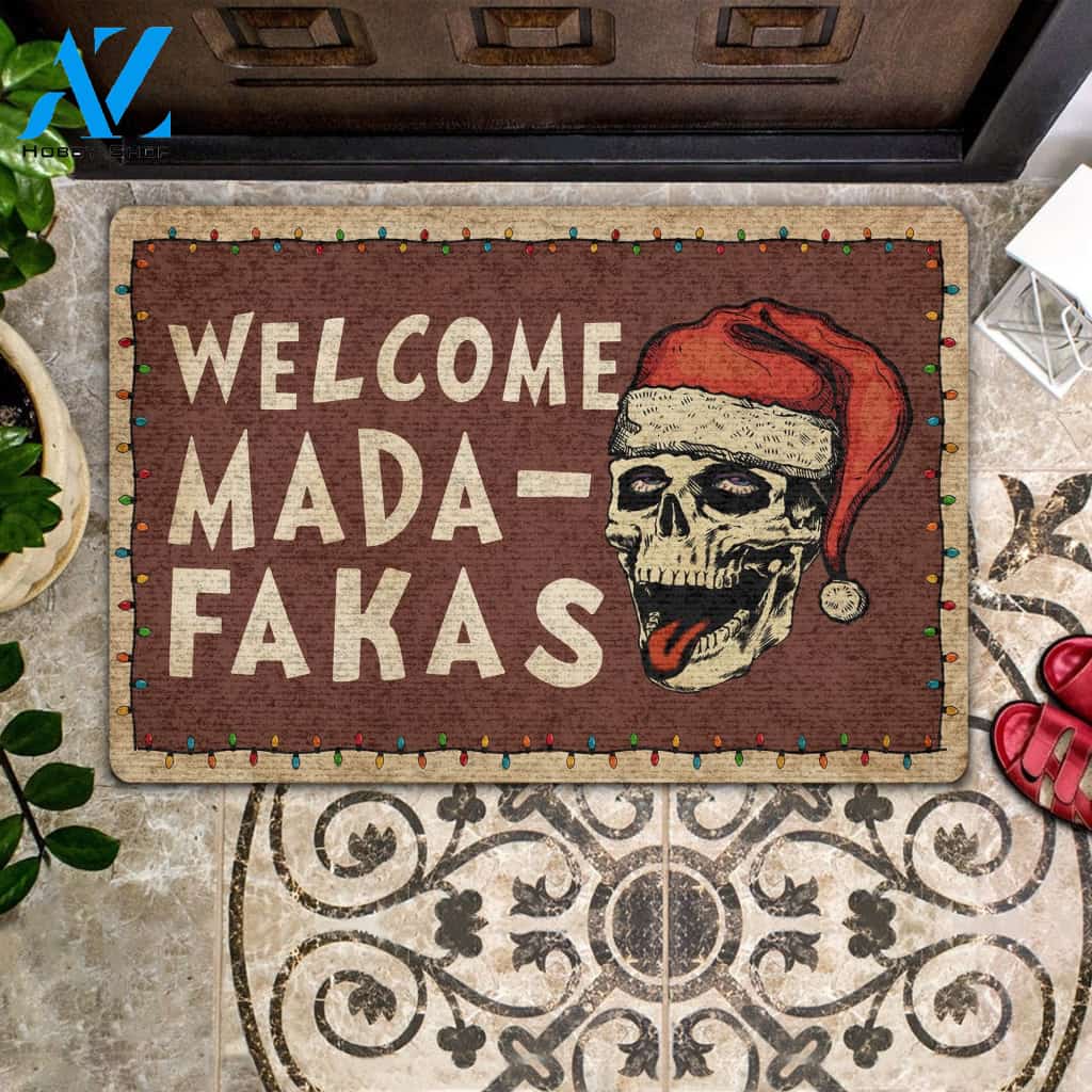 Skull Welcome Mada-Fakas All Over Printing Doormat