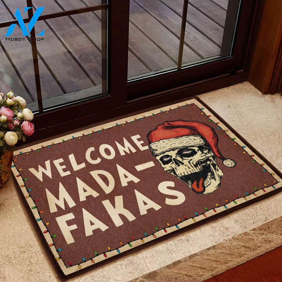 Skull Welcome Mada-Fakas All Over Printing Doormat | Welcome Mat | House Warming Gift