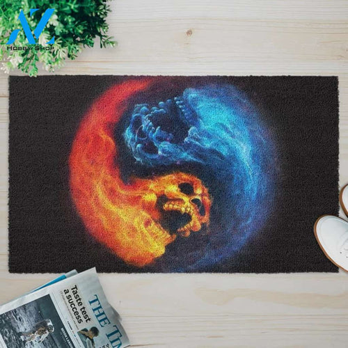 Skull Yin Yang Fire Ice Doormat SK-CG00057-04