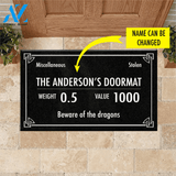 Skyrim Doormat Customized Skyrim Beware Of The Dragons | Welcome Mat | House Warming Gift