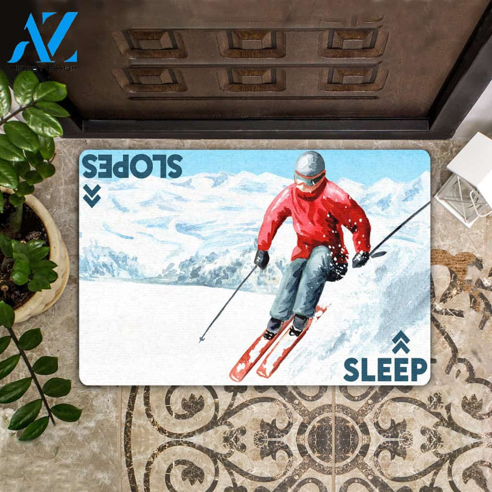 Sleep Slopes All Over Printing Doormat | Welcome Mat | House Warming Gift