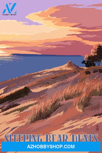 Sleeping Bear Dunes National Lakeshore Michigan Dunes Sunset And Bear