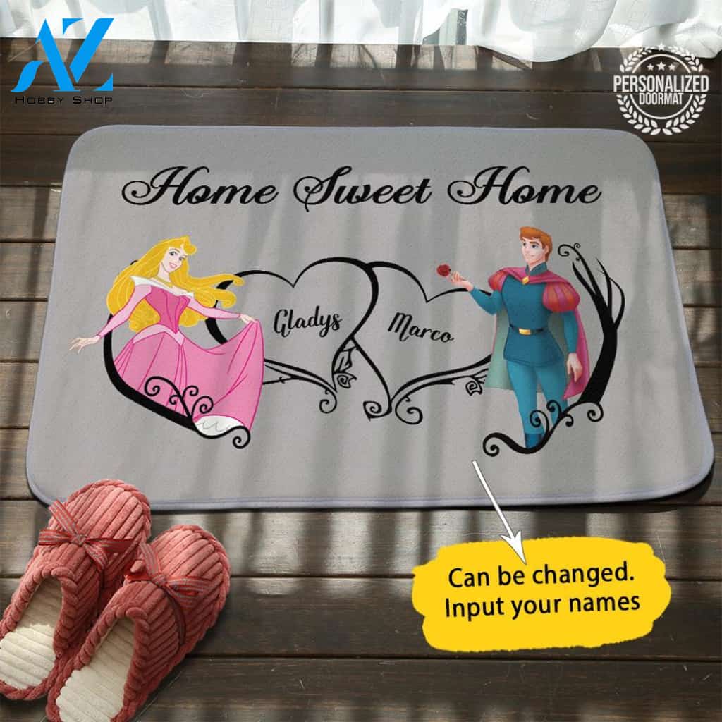 Sleeping Beauty Home Sweet Home Doormat