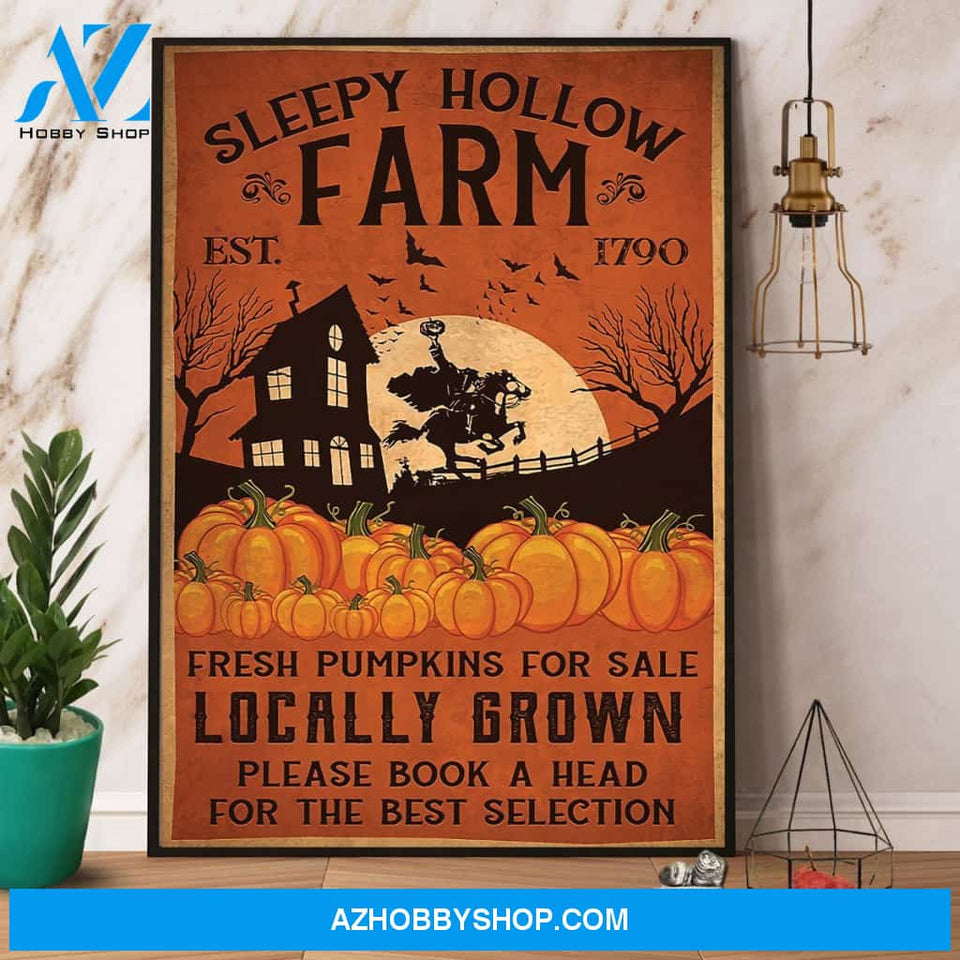 Sleepy Hollow Farm Halloween Canvas And Poster, Wall Decor Visual Art, Halloween Gift, Happy Halloween