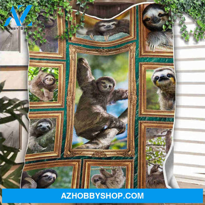 Sloth Blanket I Love Sloth Blanket Gift For Sloth Lovers Birthday Gift 