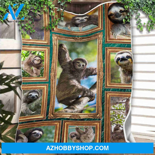 Sloth Blanket I Love Sloth Blanket Gift For Sloth Lovers Birthday Gift 
