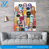 Sloth Canvas Prints Wall Art - Matte Canvas