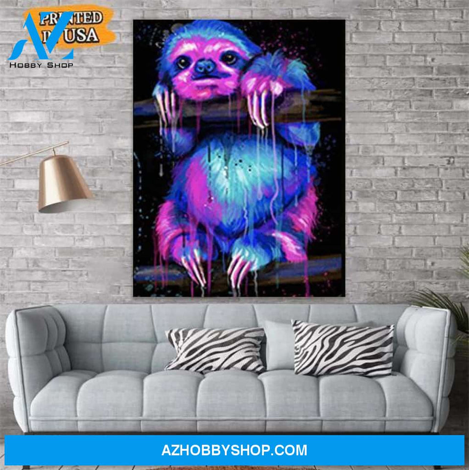 Sloth Canvas Prints Wall Art - Matte Canvas
