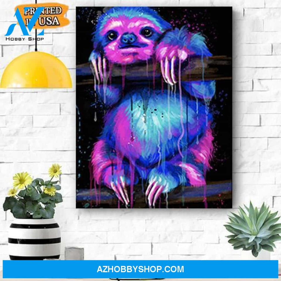 Sloth Canvas Prints Wall Art - Matte Canvas