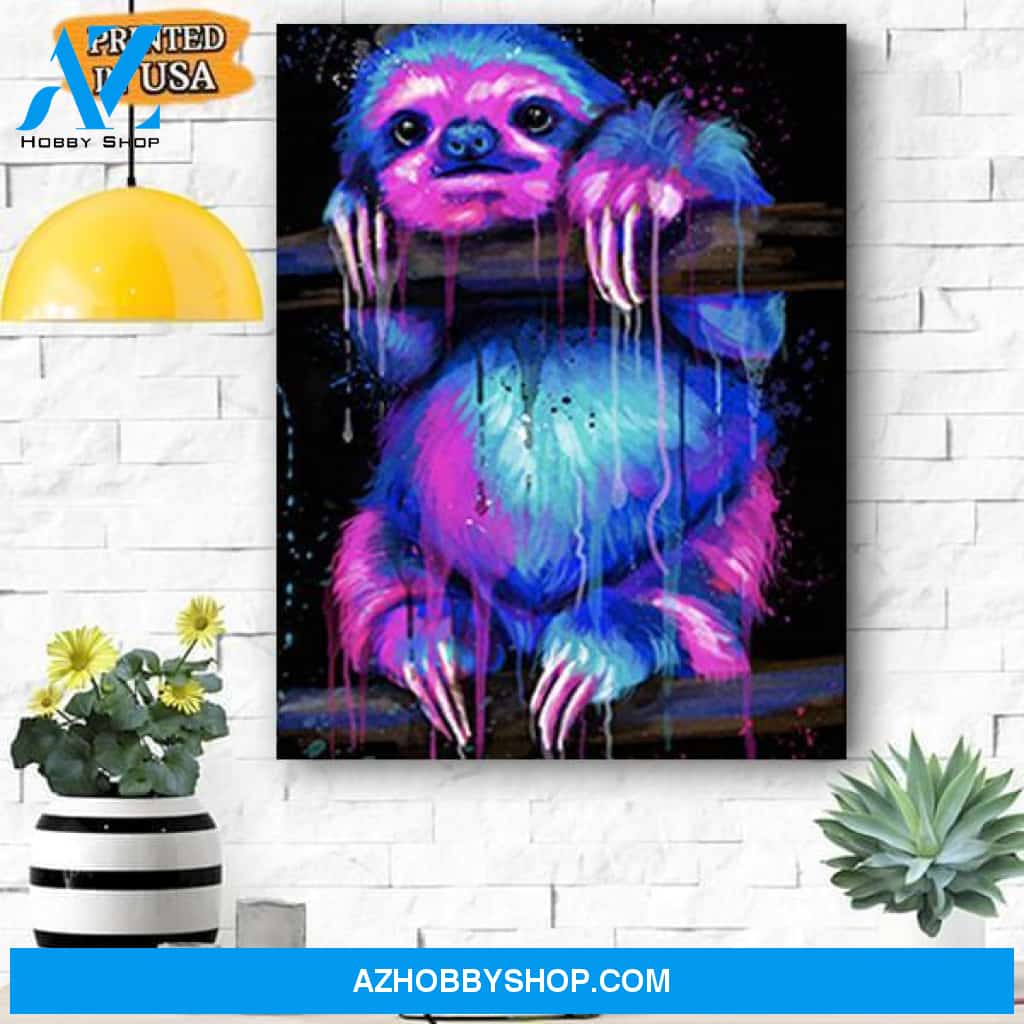 Sloth Canvas Prints Wall Art - Matte Canvas