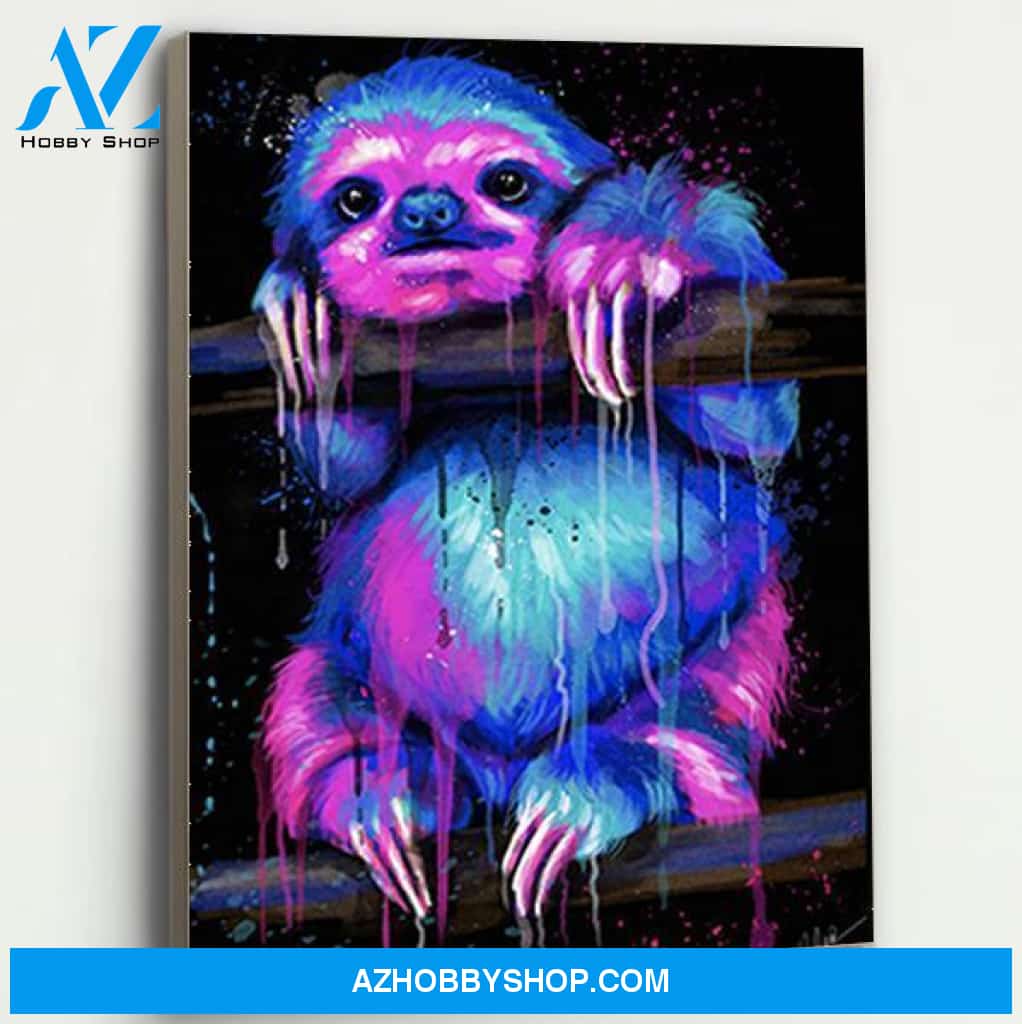 Sloth Canvas Prints Wall Art - Matte Canvas
