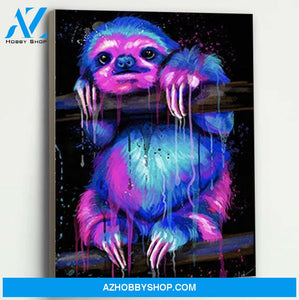 Sloth Canvas Prints Wall Art - Matte Canvas