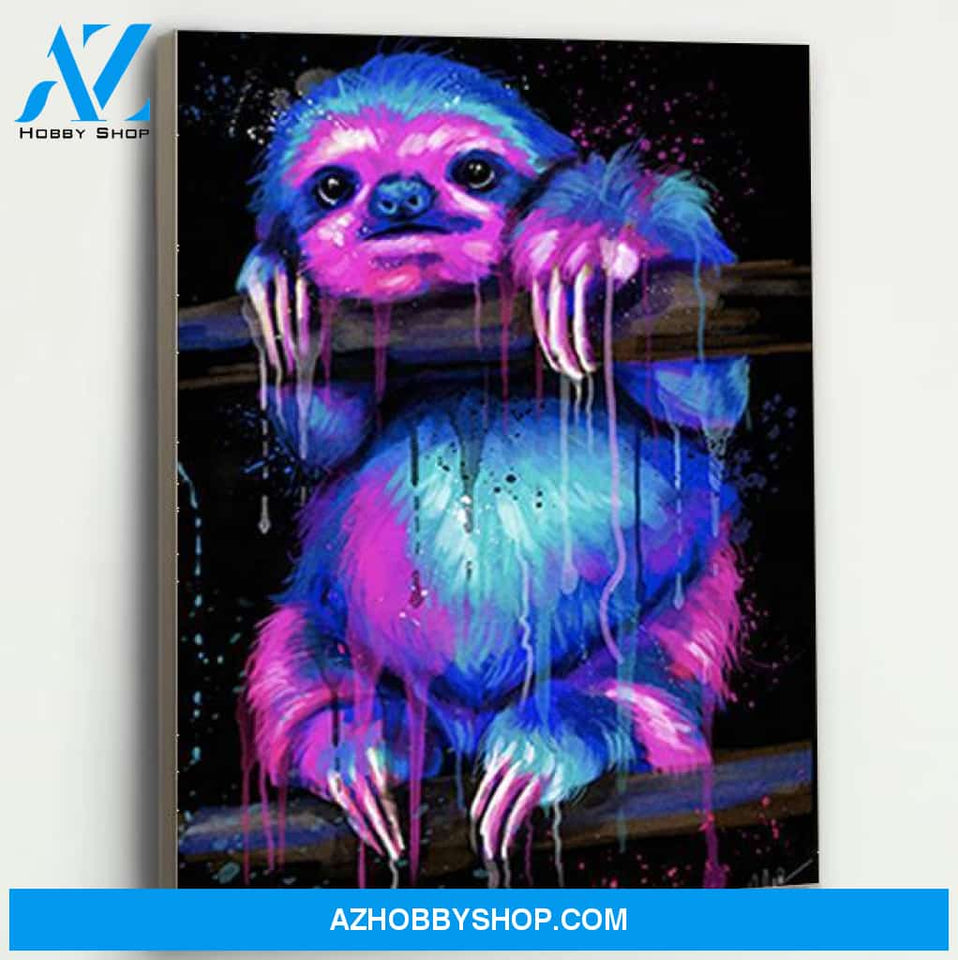 Sloth Canvas Prints Wall Art - Matte Canvas
