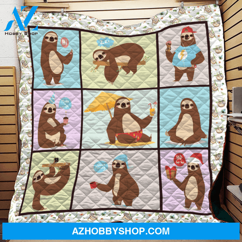 Sloth Life Fleece Blanket