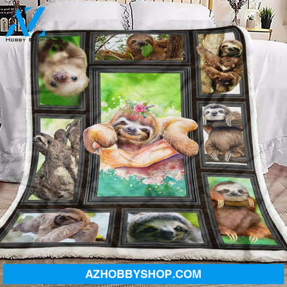 Sloth Lover Fleece Blanket